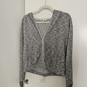 Victoria's Secret Heathered Gray Zip-Up Hoodie